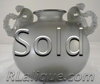 R Lalique Vase Bouchardon