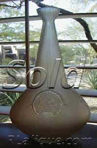 R Lalique Decanter Quatre Masques