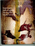 Decorative Arts - Art Nouveau - Art Deco Auction Catalogue - Book - Magazine For Sale: Important 20th Century Decorative Works of Art, Sotheby's, New York, December 1 and 2, 1995: A Post War Auction Catalog - Book - Magazine Decorative Arts - Art Nouveau - Art Deco Auction Catalogue - Book - Magazine For Sale: Important 20th Century Decorative Works of Art, Sotheby's, New York, December 1 and 2, 1995: A Post War Auction Catalog - Book - Magazine
