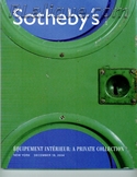 Decorative Arts - Art Nouveau - Art Deco Auction Catalogue - Book - Magazine For Sale: Equipement Interieur: A Private Collection, Sotheby's New York, December 18, 2004 : A Post War Auction Catalog - Book - Magazine Decorative Arts - Art Nouveau - Art Deco Auction Catalogue - Book - Magazine For Sale: Equipement Interieur: A Private Collection, Sotheby's New York, December 18, 2004 : A Post War Auction Catalog - Book - Magazine