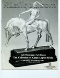 Decorative Arts - Art Nouveau - Art Deco Auction Catalogue - Book - Magazine For Sale: Art Nouveau, Art Deco, and the Collection of Carlos Lopez Rivera, Christie's East, New York, September 29, 1983: A Post War Auction Catalog - Book - Magazine