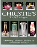 Decorative Arts - Art Nouveau - Art Deco Auction Catalogue - Book - Magazine For Sale: Christie's South Kensington 20th Century Continental Decorative Arts Thursday 13 September 2001 at 11:00 A.M.: A Post War Auction Catalog - Book - Magazine