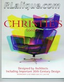 Decorative Arts - Art Nouveau - Art Deco Auction Catalogue - Book - Magazine For Sale: Christie's London Designed by Architects Including Important 20th Century Design Wednesday 8 October 2003 at 2.00 P.M.: A Post War Auction Catalog - Book - Magazine
