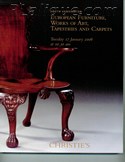 Decorative Arts - Art Nouveau - Art Deco Auction Catalogue - Book - Magazine For Sale: South Kensington European Furniture, Works of Art, Tapestries and Carpets Tuesday 17 January 2006 at 10.30 am Christie's: A Post War Auction Catalog - Book - Magazine