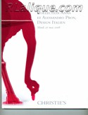 Decorative Arts - Art Nouveau - Art Deco Auction Catalogue - Book - Magazine For Sale: Paris Collection Anna Et Alessandro Pron, Design Italien Mardi 27 mai 2008 Christie's: A Post War Auction Catalog - Book - Magazine