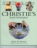 Decorative Arts - Art Nouveau - Art Deco Auction Catalogue - Book - Magazine For Sale: Christie's South Kensington Classic Art Nouveau Thursday 20 April 2000 at 10.30 A.M.: A Post War Auction Catalog - Book - Magazine