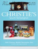 Decorative Arts - Art Nouveau - Art Deco Auction Catalogue - Book - Magazine For Sale: Christie's South Kensington 20th Century British Decorative Arts Thursday 4 May 2000 At 2.00 P.M.: A Post War Auction Catalog - Book - Magazine